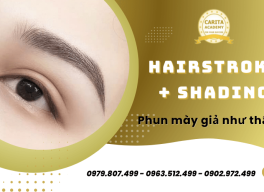 Hairstroke kết hợp Shading: Tạo hiệu ứng mày giả như thật – Carita Academy