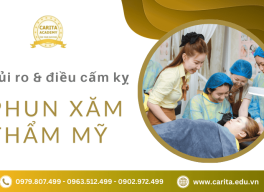 Các rủi ro và những điều cấm kỵ trong phun xăm thẩm mỹ - Carita Academy