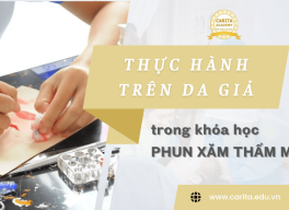 Tầm quan trọng của thực hành trên da giả trong các khóa học phun xăm thẩm mỹ - Carita Academy