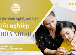 Tốt nghiệp khóa nối mi tại Carita Academy, học viên tự tin hành nghề hoặc mở tiệm