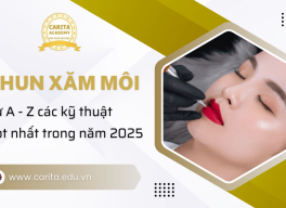 Từ A-Z các kỹ thuật phun xăm môi hot nhất 2025 – Carita Academy