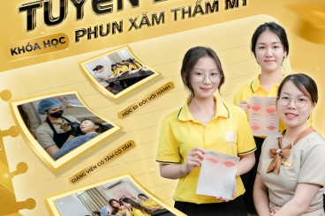 TUYỂN SINH KHÓA HỌC PHUN XĂM THẨM MỸ