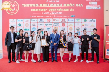 Carita Academy bứt phá thành công - Vinh dự nhận giải thưởng Thương hiệu Mạnh Quốc gia 2025