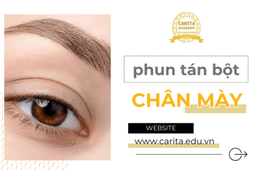 Phun tán bột chân mày: Cứu tinh cho những đôi chân mày khó chiều – Carita Academy