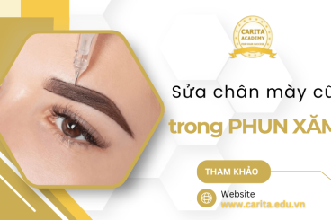Phương pháp sửa chân mày cũ trong phun xăm thẩm mỹ - Carita Academy
