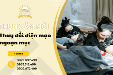 Thay đổi diện mạo ngoạn mục nhờ kỹ thuật phun xăm môi hiện đại – Carita Academy