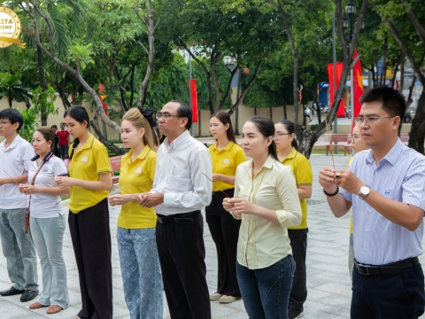 CARITA ACADEMY DÂNG HOA, THẮP HƯƠNG NHÂN NGÀY THƯƠNG BINH – LIỆT SĨ 27/7