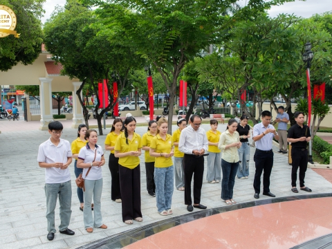 CARITA ACADEMY DÂNG HOA, THẮP HƯƠNG NHÂN NGÀY THƯƠNG BINH – LIỆT SĨ 27/7