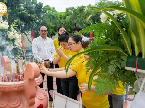 CARITA ACADEMY DÂNG HOA, THẮP HƯƠNG NHÂN NGÀY THƯƠNG BINH – LIỆT SĨ 27/7