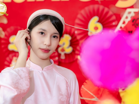 Tết cùng học viên lớp Nail 