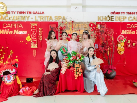 Tết cùng học viên lớp Nail 