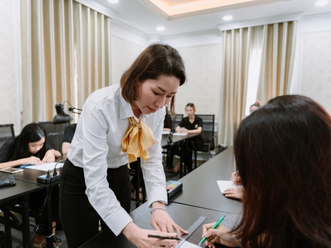 Phòng lý thuyết phun xăm Carita