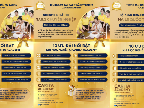 CÁC CHƯƠNG TRÌNH ĐÀO TẠO KHÓA NAILS TAY,CHÂN NƯỚC -  NAILS CHUYÊN NGHIỆP - NAILS QUỐC TẾ