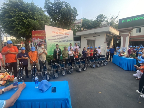 Trao tặng xe lăng ngày 23/03/2024 