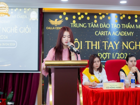 Hội thi tay nghề giỏi tại Carita Academy đợt 1 năm 2024
