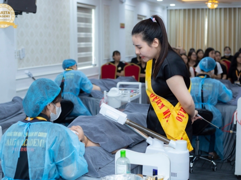 Hội thi tay nghề giỏi tại Carita Academy đợt 1 năm 2024