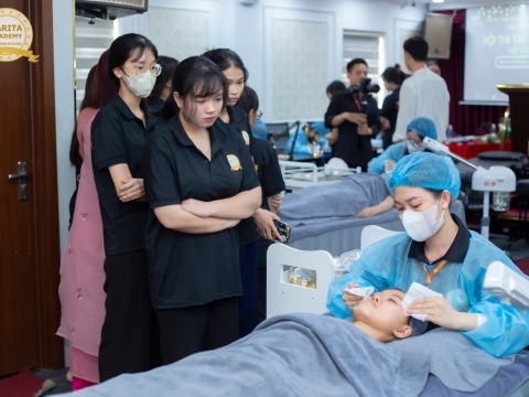 Hội thi tay nghề giỏi tại Carita Academy đợt 1 năm 2024