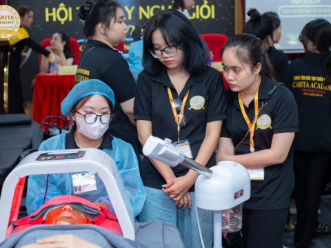 Hội thi tay nghề giỏi tại Carita Academy đợt 1 năm 2024