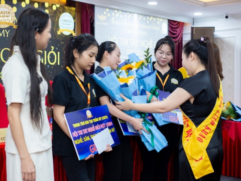 Hội thi tay nghề giỏi tại Carita Academy đợt 1 năm 2024