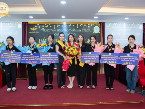 Hội thi tay nghề giỏi tại Carita Academy đợt 1 năm 2024