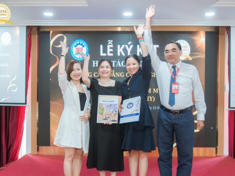 Lễ Ký Kết: Sát Cánh Cùng Phát Triển Nghề Thẩm Mỹ - Cao Đẳng Công Nghệ Sài Gòn & Caria Academy 