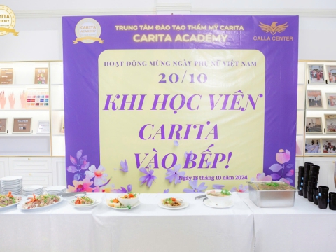 TRỔ TÀI NẤU ĂN CÙNG HỌC VIÊN NHÀ CARITA ACADEMY 