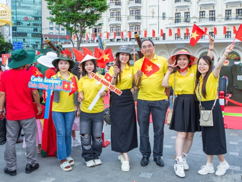 CARITA ACADEMY VỚI HÀNH TRÌNH VĂN HOÁ CHÀO MỪNG 50 NĂM GIẢI PHÓNG MIỀN NAM THỐNG NHẤT ĐẤT NƯỚC  30.4.2025