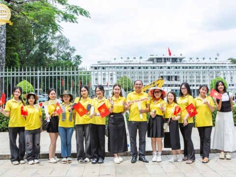 CARITA ACADEMY VỚI HÀNH TRÌNH VĂN HOÁ CHÀO MỪNG 50 NĂM GIẢI PHÓNG MIỀN NAM THỐNG NHẤT ĐẤT NƯỚC  30.4.2025