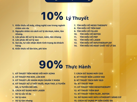 CÁC CHƯƠNG TRÌNH ĐÀO TẠO KHÓA SPA CƠ BẢN - CHUYÊN NGHIỆP - MASTER