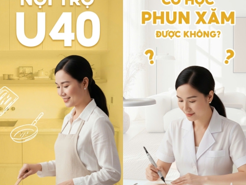 Nội trợ U40 có học phun xăm được không?